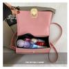 Simple Handle Handbags Small Square Bags 2025 Summer New Fashion Shoulder Bags for Women Pink Day Crossbody Bags Leather Purse