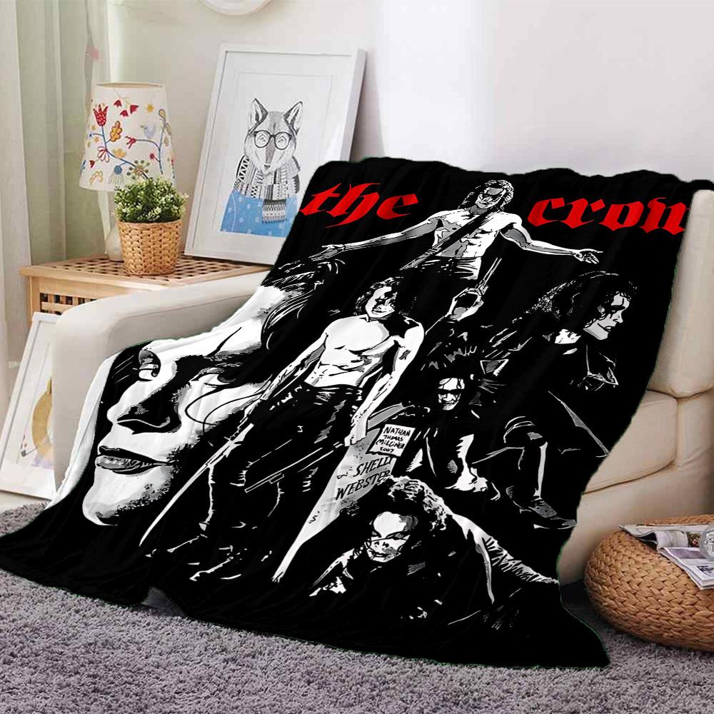 

1pc crow the Throw Blanket - Soft Flannel, Cozy All-Season Polyester Perfect for Home, Office, Bedroom 1125 80cmx120cm(31inx47in)