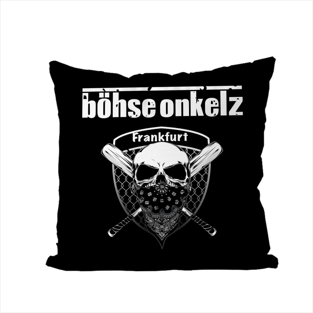 Band BBohse OOnkelz Kissenbezug Für Auto Sofa Dekorativ Zuhause Zweiseitiger Druck Plüsch Quadratisch Wurfkissen Kissenbezug