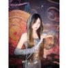 Cool Split Hooded Long Dress with Sleeves Slim Fit Shiny Fashion Women Clothing