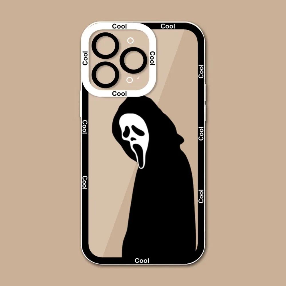 Ghostface Scream Phone Case For iPhone 16 15 14 13 12 11 Pro Max XS X XR 7 8 SE Funda