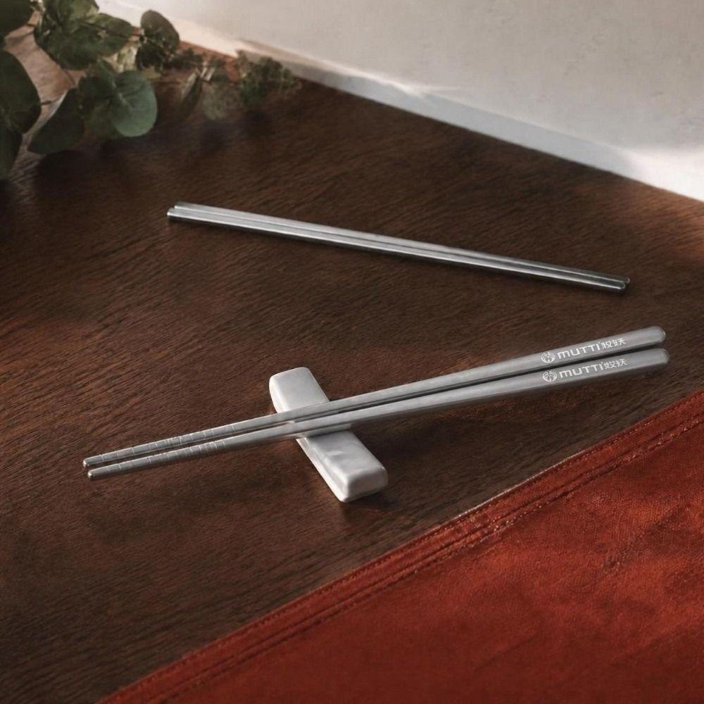 2 Pairs Titanium Chopsticks Lightweight Dishwasher Safe Portable Utensils  Travel