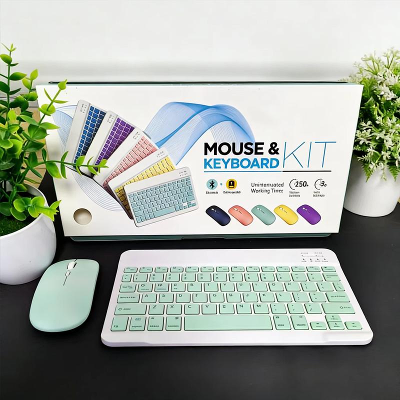 JP-Bluetooth Keyboard and Mouse For iPad Samsung Huawei Phone Tablet Slim Mini Wireless Keyboard For Android IOS Windows