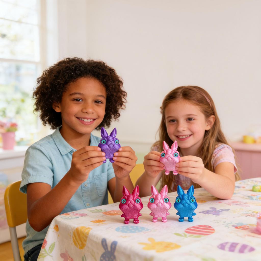 3D Printed Ornaments, 3D Printed Animal Stress-relieving Toys, Easter Gifts, Desktop Decorations