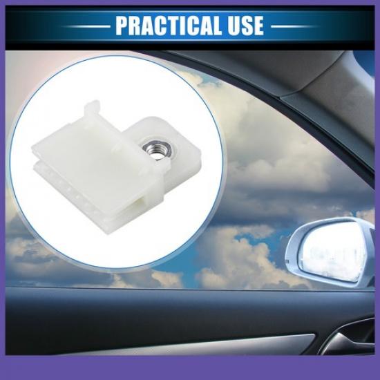 FOOUR Car Glass Channel Retainer Clips White Universal