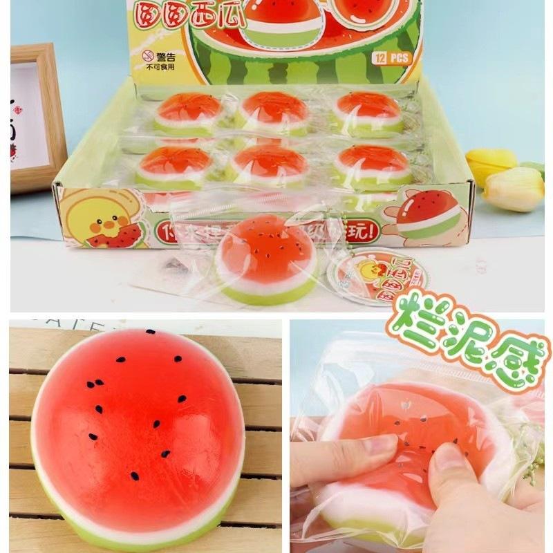 Slow Rising Squeeze Toy Watermelon Star Strip Soft Stress Relief