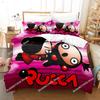 Kawaii Pucca Bedding Set Single Twin Full Queen King Size Bed Set Adult Kid Bedroom Duvetcover Sets 3D Print Anime Bed Sheet Set