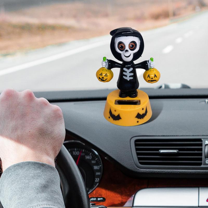 Solar Dancing Toys Solar Dancing Ornament Cartoon Animated Halloween Dashboard Accessories For Home Living Room Vehicle Truck