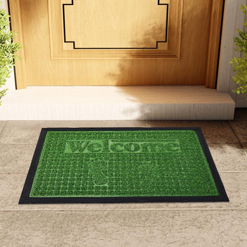 Durable Rubber Door Pad,welcome Door Pad for Indoor and Outdoor Doors, with Grid Groove Pad, Dustproof, Anti Fouling,absorbent