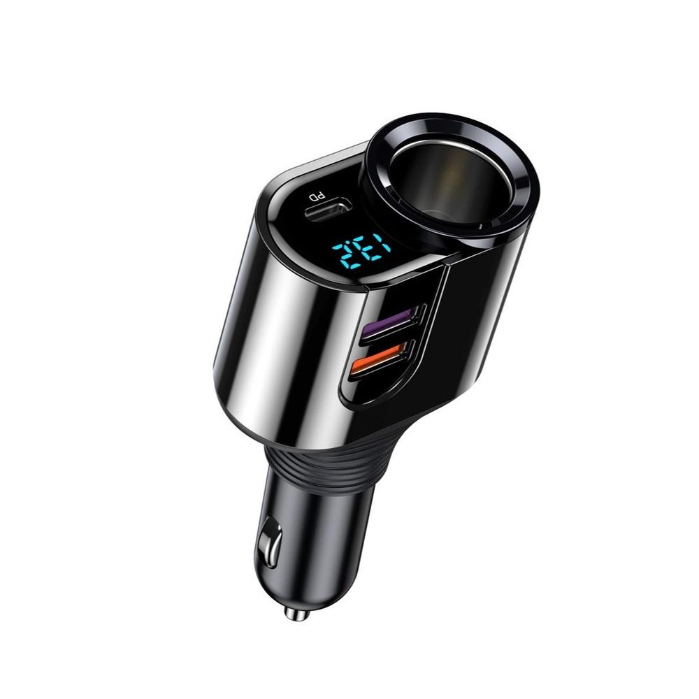 Car Charger Splitter PD30w QC3.0 Lighter Adapter Car Lighter Socket Splitter with Switch