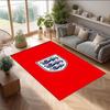 England National Football Team Theme Rug Soft Crystal Velvet Area Rug Non-Slip Floor Carpet for Living Room Bedroom Nursery