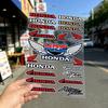 AAAHM1 FOR HONDA RACING Long Lasting Waterproof Reflective Sticker Scratch Conceal Fit Motorcycle Car Helmet Fridge Water Cup Decals
