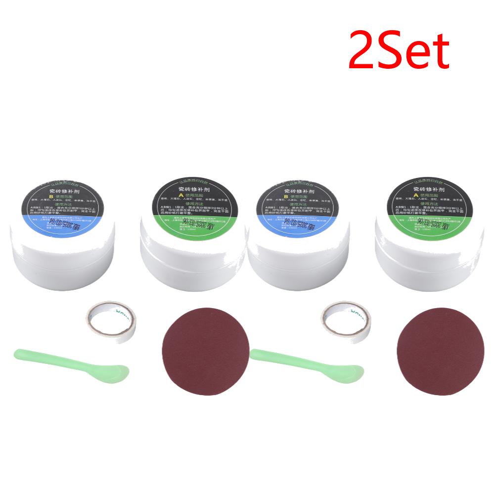 Tile Repair Kit Ceramic Floor Tile Toilet Washbasin Repair Glue Crack Repair Caulk Glue Tile Stone Crack Repair Kit for Cracks