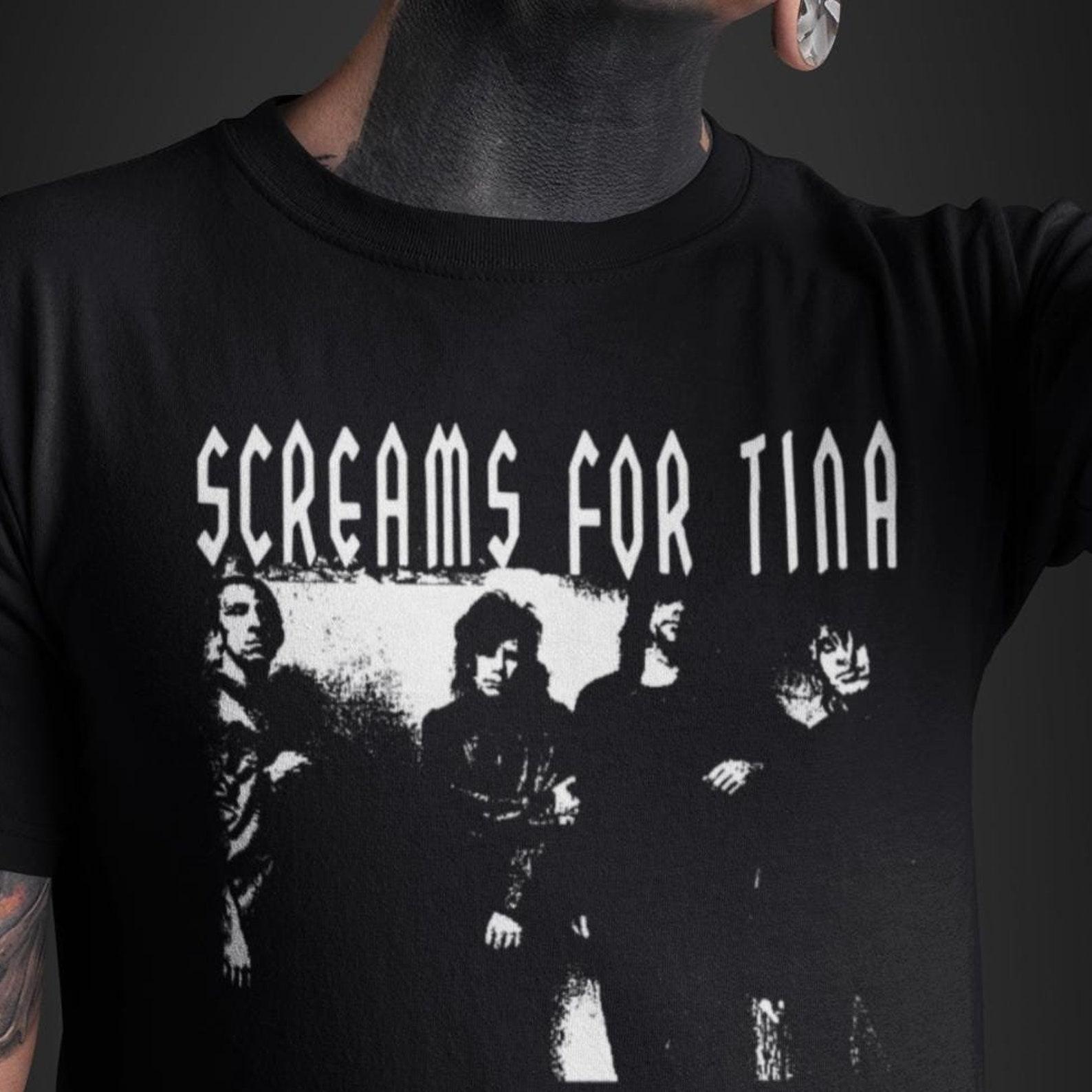 Screams for Tina T-Shirt – Dark Goth Death Rock Graphic Tee XL