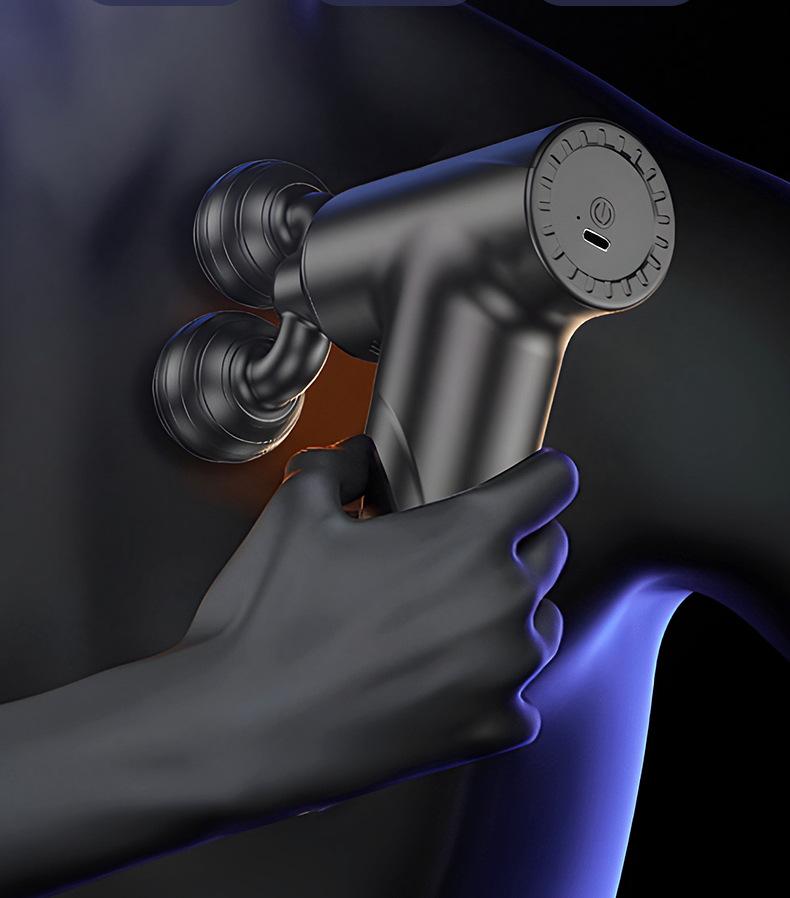 Mini Portable Neck and Muscle Massager with Dual Heads - Ideal for Spine Relaxation and Sports Recovery