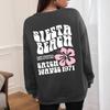 2025 Women's Round Neck "SIESTS BEAGH" Letter Hoodie