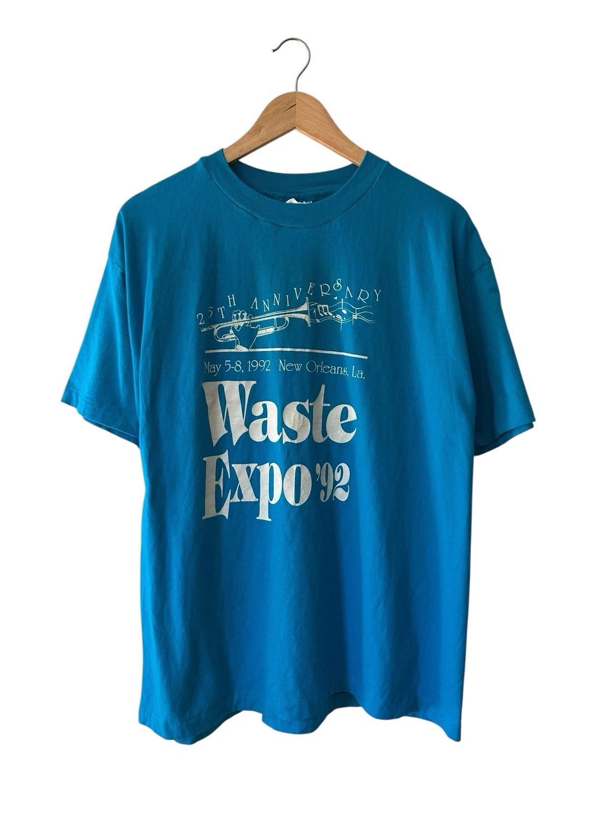 

Vintage Waste Expo ‘92 T Shirt Men’s XL New Orleans Blue USA Single Stitch 4XL