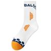 Spring and Autumn Style Men's Anti-Bacterial Running Socks with Cushioning and Anti-Slip Rubber Soles for Basketball Use