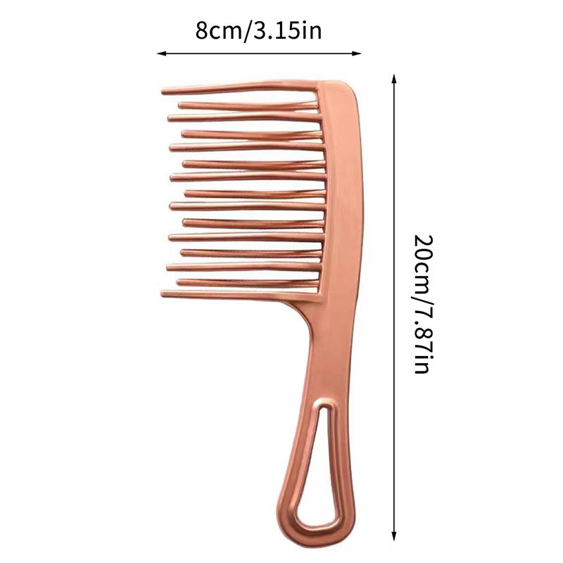 Double Row Wave Big Tooth Comb Wide Tooth Ladies Special Perm Curly Fluffy Plastic Brush Long Hair Styling Comb