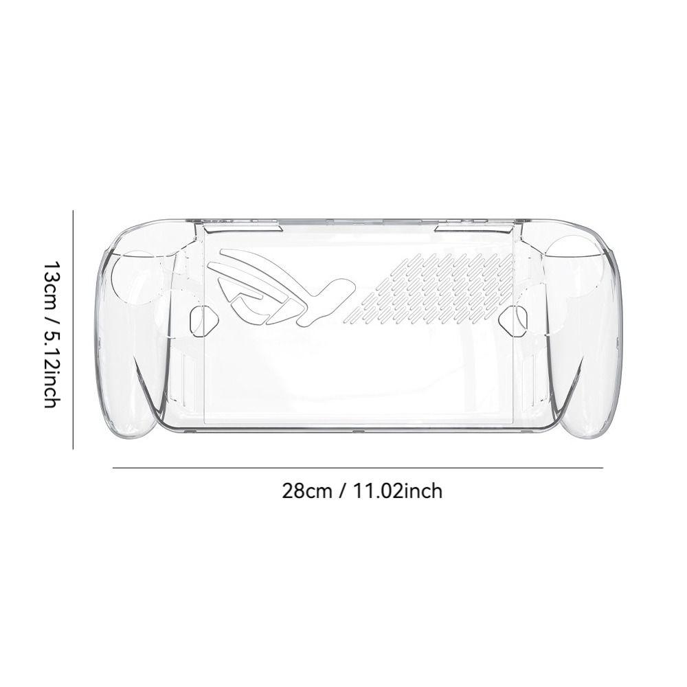 Transparent Handheld Game Console Case Soft Anti Slip Protective Cover Shockproof Ergonomic Host Shell for ROG Xbox Ally X