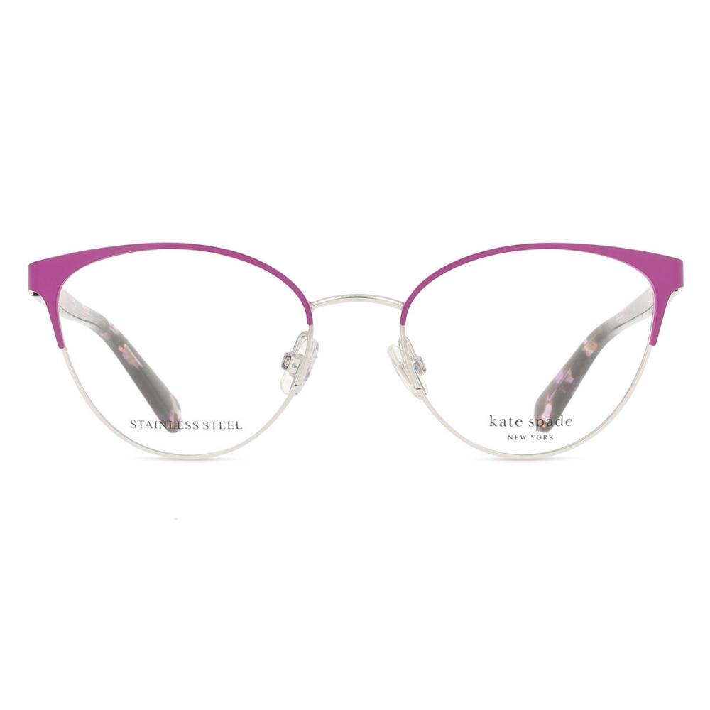 

Kate Spade Cecily Kids B3v Kids Eyeglasses Purple On Pink/48-16-135