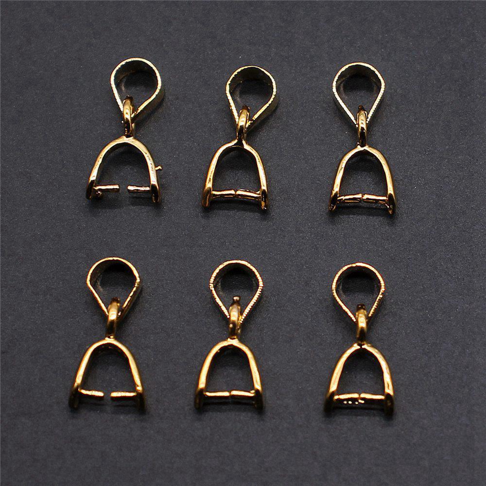 Bail Clip 6 Sizes 4 Colors Pinch Bails Pendants Clasps For Jewelry Making Materials