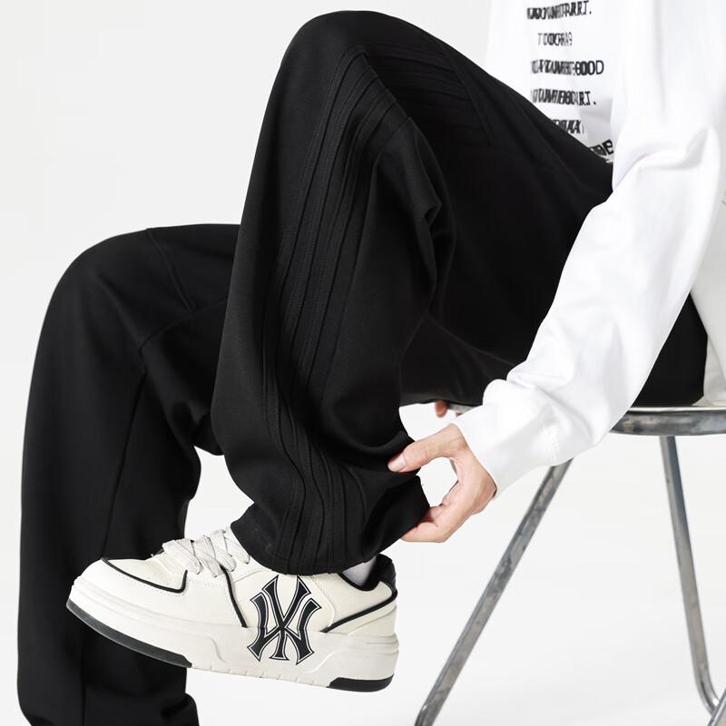 Men's Loose Fit Straight-Leg Casual Sweatpants