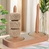 Wooden Crochet Yarn Holder Weaving Spinner Tool Yarn Distributor Yarn Rotator Wool Yarn Holder For Crochet Knitting