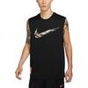 Dri-Fit Logo Print Design Comfortable Sleeveless Quick-Dry T-Shirt Men Tops Black HM4463010