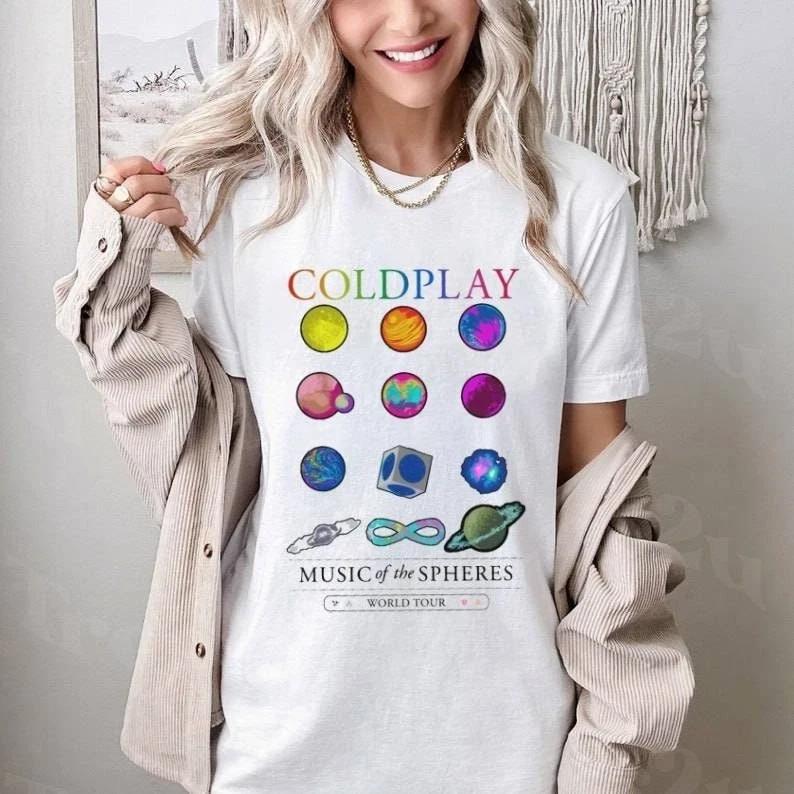 

Coldplay 2025 ShirtFull Of Dreams Album Logo size XL Black T Shirt Band Merch Unisex T-Shirt M