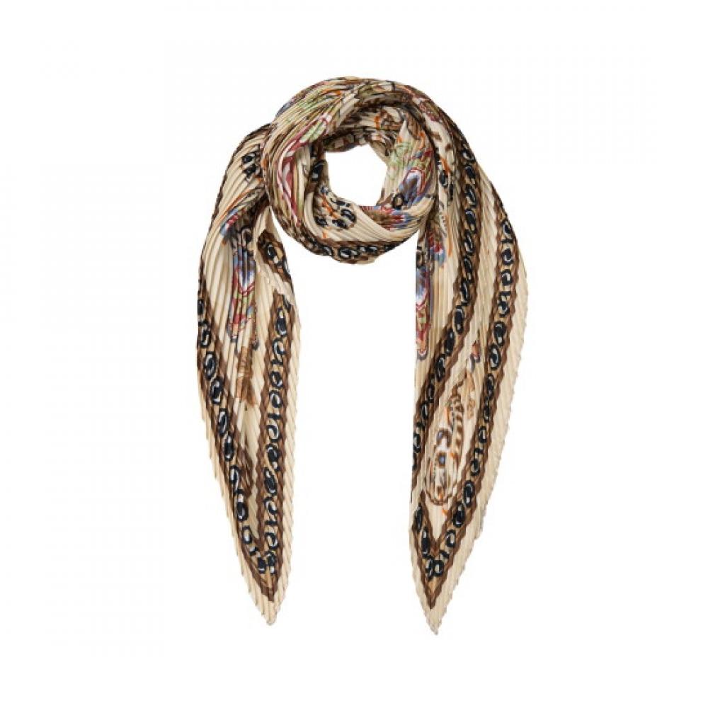 Pleats Me Oriental Flower Scarf Epscf225014