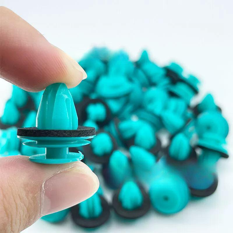 100-20PCS Auto Door Panel Clip with Seal Ring Auto Fastener Rivet Bumper Clip Retainer Car Interior Retaining Accessories