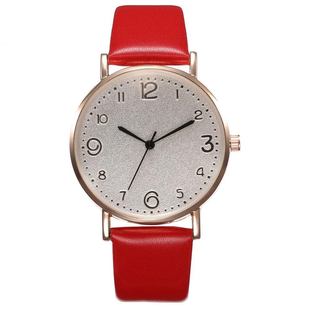 Khorasan Fashion Womens Quartz Watch With Leather Strap For Casual And Office Use