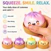 No Repeat Set  Box Unicorn Bread Squishy Fake Food Slow Rising Squeeze Anti Stress Surprise Party Favor Goodie Stuffer