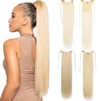 Natural Synthetic Heat-Resistant Fiber Bunches For Women's Ponytails
