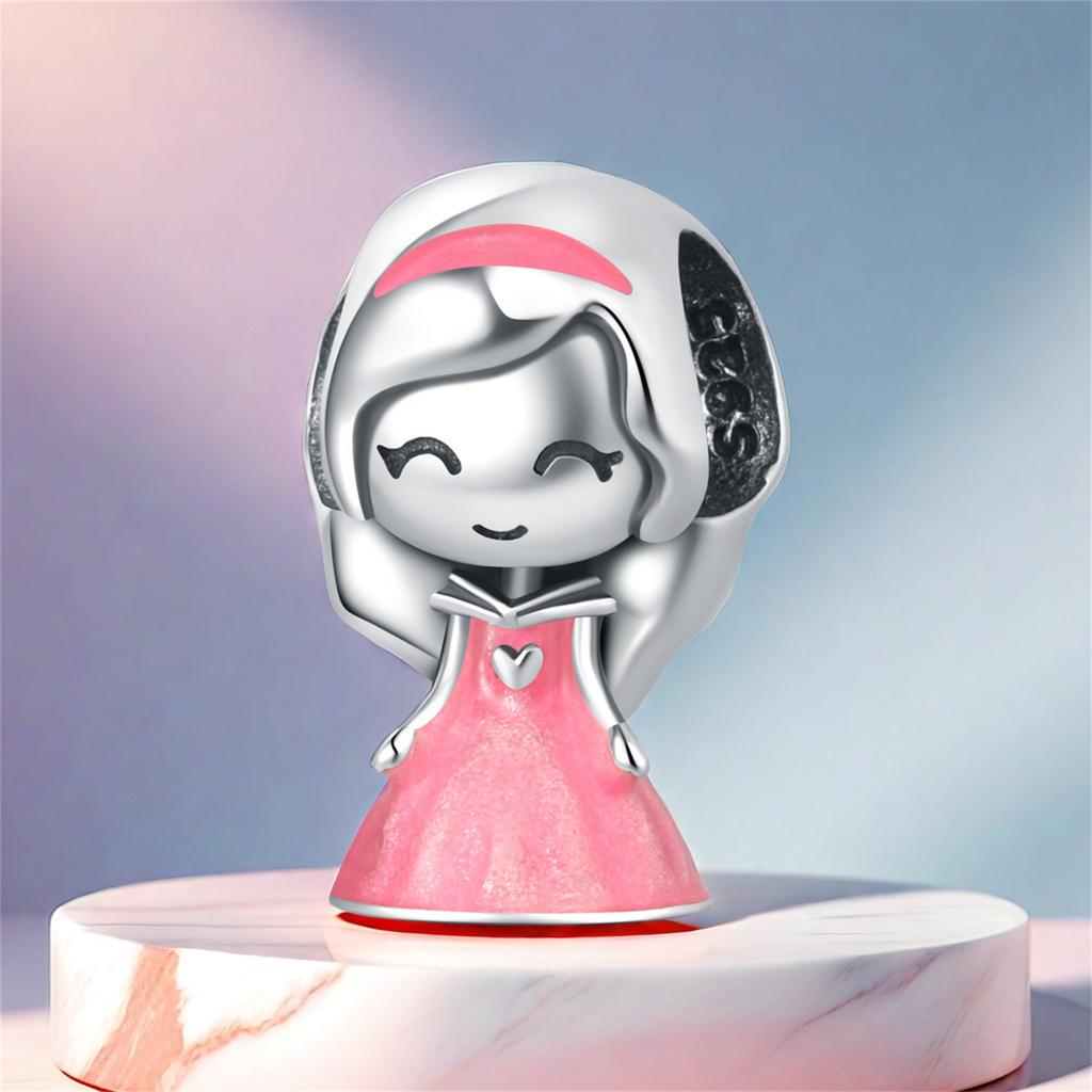 Copper Cute Princess Character Bead Women DoItYourself Fashion Jewellery Beautiful Gift Fits Genuine Beautiful Bracelets Accessory