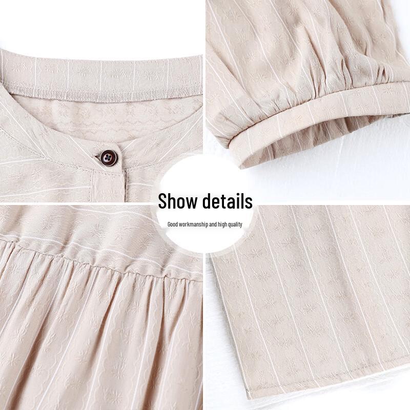 XUEXI Women s Summer Plus Size Cotton Linen T-Shirt Set 4XL