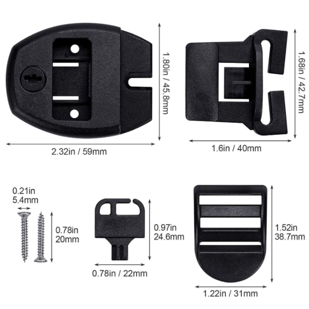 Secure Key Lock Spa Cover Lock Replacement Kit Heavy Duty Hot Tub Lid Lock For Spa Covers
