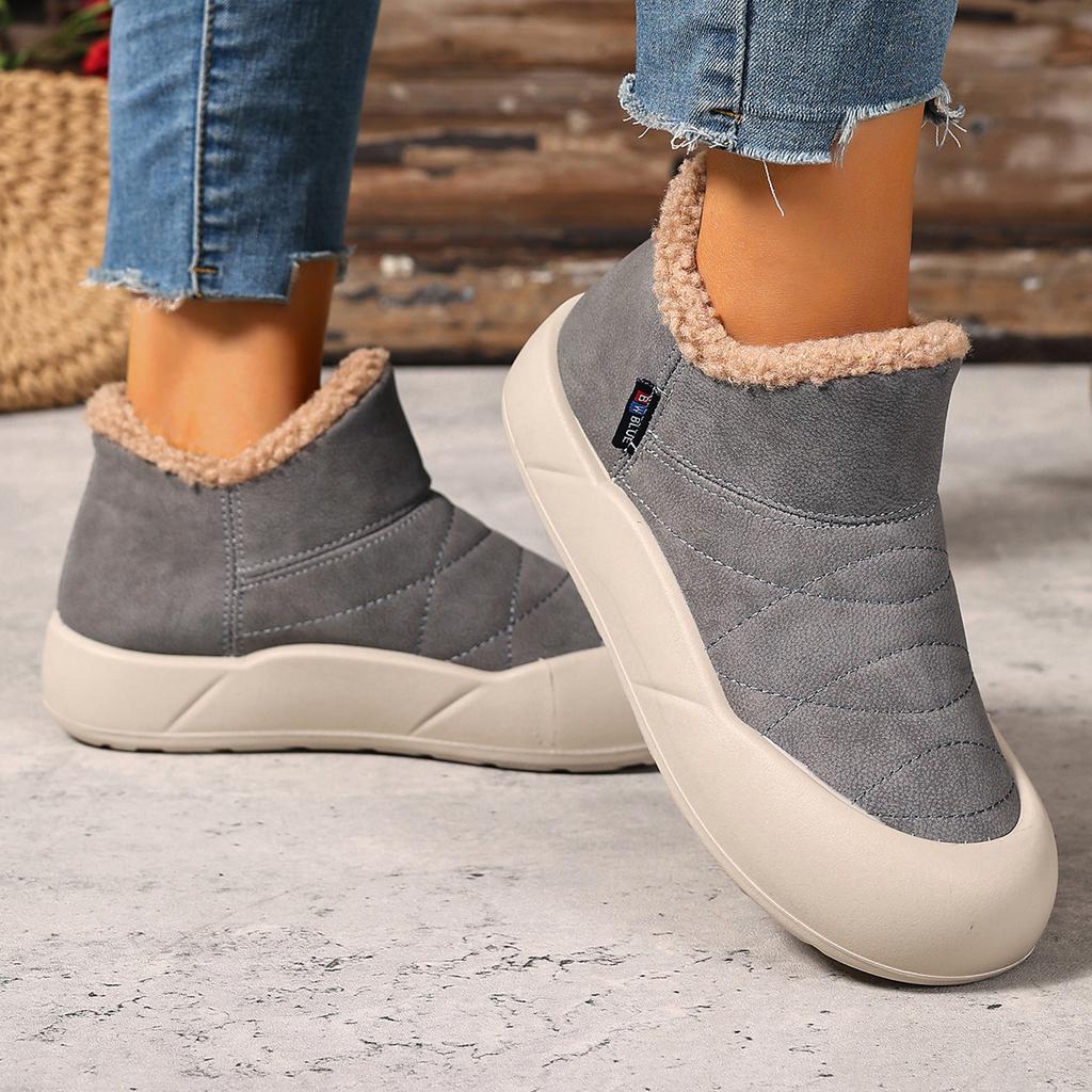 Zimní dámské boty s plusovým sametem Dámské ležérní teplé protiskluzové boty Venkovní silné nazouvací sněhule pro ženy