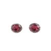 Rhodolite Gemstone 925 Sterling Silver Handmade Cufflinks 0.6" Jewelry For Men CL-1-15