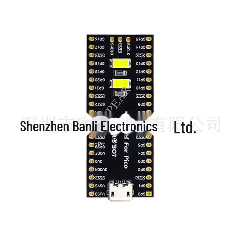 Raspberry Pi Pico GPIO Pin Referenzboard mit LED-Anzeige.