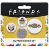 TV Show Set of 4 Monica Button Badges Multi