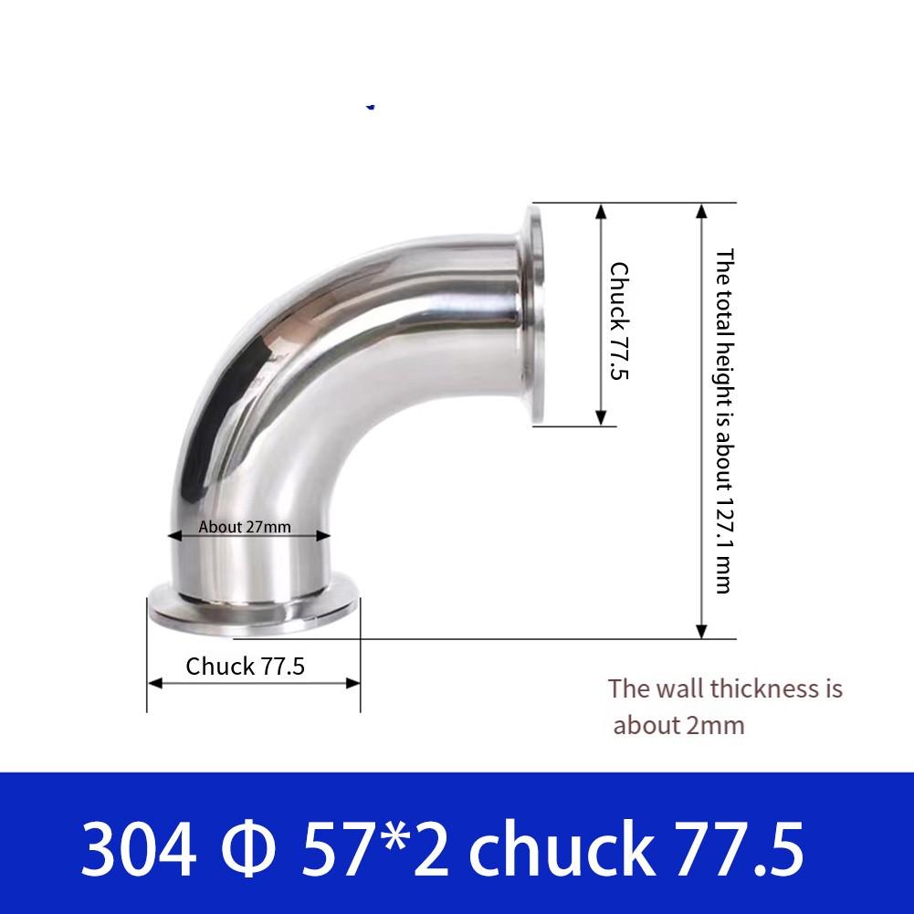 Fiting Sanitar Cot Compatibil Tri Clamp cu Conexiune în Unghi Drept