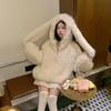 Women's Fur Coat Thickened Loose Jacket Cute Rabbit Autumn Winter Arrival Warm Soft Outerwear