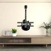 Custom Metal Sign Guitar Art Music Decor Wall Hanging
