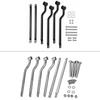 Universal Motorcycle Black Saddle Bag Refit Saddlebag Support Bars Mounts Bracket Side Luggage For Harley