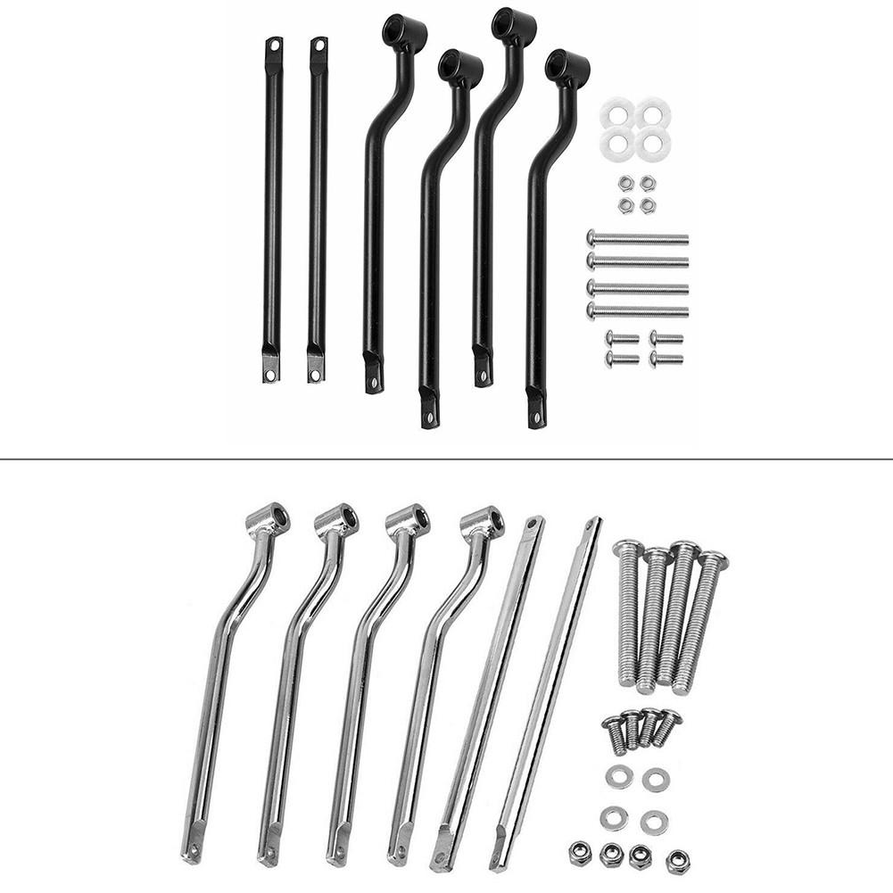 Universal Motorcycle Black Saddle Bag Refit Saddlebag Support Bars Mounts Bracket Side Luggage For Harley