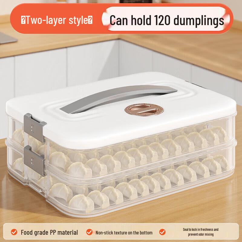 Jiabangshou 2-Layer Food Grade Dumpling Storage Box