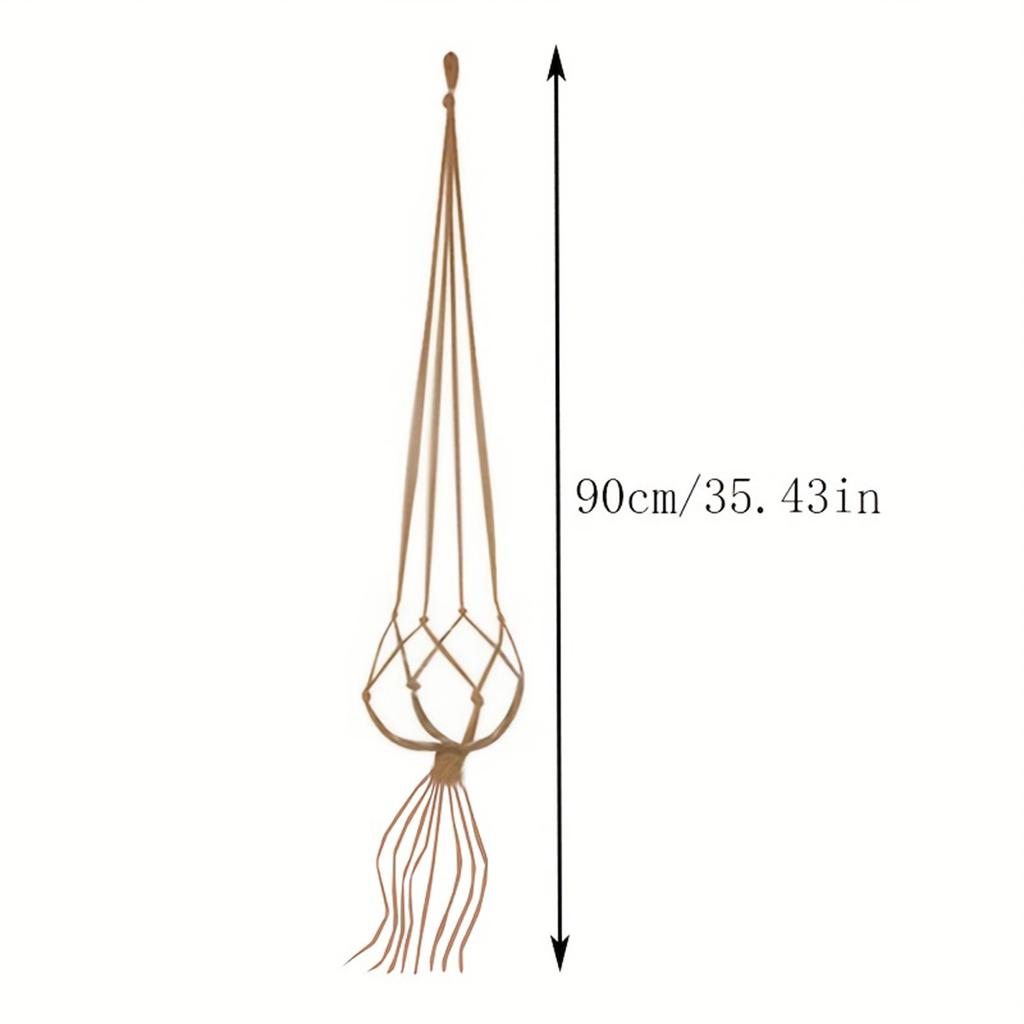 1Pc Vintage Decor Hanging Flower Pots Holder Hanging Basket Flower Pot Net Basket Sling Cotton Rope Garden Decoration Macrame Plant Hanger