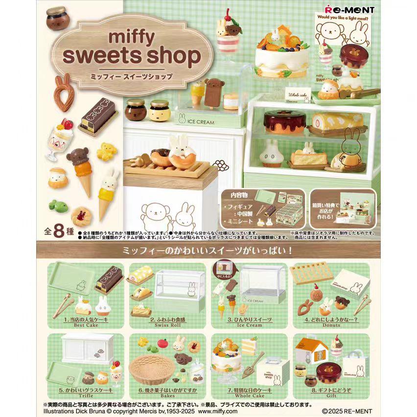 Mifile Dessert Shop Baking Cake Miniature Scene Ice Cream Dessert Display Figurine  Ornament Collectible Toy Figure